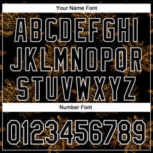 Laden Sie das Bild in den Galerie-Viewer, Custom Stitched Black White 3D Pattern Design Golden Subtle Floral Sports Pullover Sweatshirt Hoodie