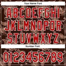 Laden Sie das Bild in den Galerie-Viewer, Custom Stitched Brown Red-White 3D Pattern Design Ethnic Paisley Floral Bandana Sports Pullover Sweatshirt Hoodie