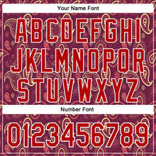 Charger l'image dans la galerie, Custom Stitched Crimson Red-White 3D Pattern Design Ethnic Paisley Floral Bandana Sports Pullover Sweatshirt Hoodie