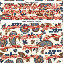 Laden Sie das Bild in den Galerie-Viewer, Custom Stitched Cream City Cream-Red 3D Pattern Design Ethnic Paisley Floral Bandana Sports Pullover Sweatshirt Hoodie