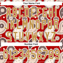 Charger l'image dans la galerie, Custom Stitched Red Old Gold-White 3D Pattern Design Ethnic Paisley Floral Bandana Sports Pullover Sweatshirt Hoodie