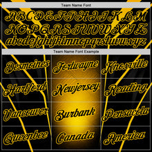 Load image into Gallery viewer, Custom Black Yellow 3D Pattern Design Germany Color Block Sportswear Performance T-Shirt