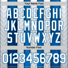 Загрузить изображение в средство просмотра галереи, Custom White Blue 3D Pattern Design Argentina Stripe Sportswear Performance T-Shirt