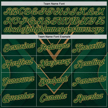 Charger l'image dans la galerie, Custom Green Old Gold 3D Pattern Design Mexico Africa Sportswear Performance T-Shirt