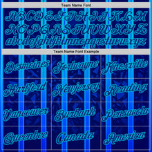 Загрузить изображение в средство просмотра галереи, Custom Blue Royal-Lakes Blue 3D Pattern Design Classic Geometric Shape Stripe Sportswear Performance T-Shirt