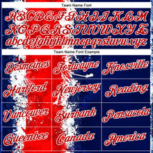 Загрузить изображение в средство просмотра галереи, Custom Stitched Blue Red-White 3D Pattern Design American Inspired Graffiti Splash Sportswear Pullover Sweatshirt Hoodie