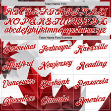 Laden Sie das Bild in den Galerie-Viewer, Custom Stitched White Red 3D Pattern Design Canada Maple Sportswear Pullover Sweatshirt Hoodie
