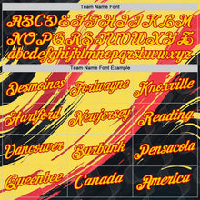 Загрузить изображение в средство просмотра галереи, Custom Stitched Yellow Black-Red 3D Pattern Design Germany Inspired Abstract Line Sportswear Pullover Sweatshirt Hoodie