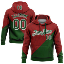 Загрузить изображение в средство просмотра галереи, Custom Stitched Red Green-White 3D Pattern Design Mexico Subtle Sportswear Pullover Sweatshirt Hoodie