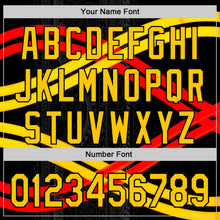 Загрузить изображение в средство просмотра галереи, Custom Stitched Black Yellow-Red 3D Pattern Design Germany Inspired Stripe Subtle Tribal Sportswear Pullover Sweatshirt Hoodie