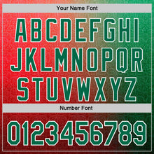 Загрузить изображение в средство просмотра галереи, Custom Stitched Red Kelly Green-White 3D Pattern Design Mexico Subtle Sportswear Pullover Sweatshirt Hoodie