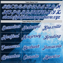 Charger l'image dans la galerie, Custom Stitched Blue Royal-White 3D Pattern Design Argentine Inspired Geometric Tribal Watercolor Sportswear Pullover Sweatshirt Hoodie