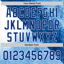 Загрузить изображение в средство просмотра галереи, Custom Stitched Blue Royal-White 3D Pattern Design Argentine Inspired Geometric Floral Watercolor Sportswear Pullover Sweatshirt Hoodie