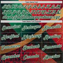 Load image into Gallery viewer, Custom Stitched Red Green-White 3D Pattern Design Mexico Geometric Tribal Sportswear Pullover Sweatshirt Hoodie