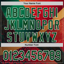 Load image into Gallery viewer, Custom Stitched Red Green-White 3D Pattern Design Mexico Geometric Tribal Sportswear Pullover Sweatshirt Hoodie