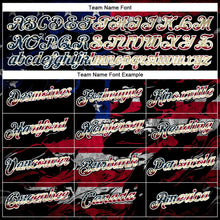 Загрузить изображение в средство просмотра галереи, Custom Stitched Black Vintage USA Flag Crimson-White 3D American Flag Retro Distressed Eagle Grunge Sports Pullover Sweatshirt Hoodie