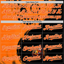 Charger l'image dans la galerie, Custom Orange Black-City Cream 3D Halloween Spooky Pumpkin Graffiti Authentic Baseball Jersey