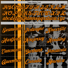 Charger l'image dans la galerie, Custom Black Bay Orange-Orange 3D Halloween Pumpkin Spooky Stripe Sports Pullover Sweatshirt Hoodie