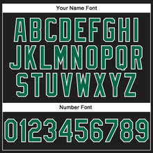 Load image into Gallery viewer, Custom Stitched Black Kelly Green-White 3D Pattern Design Abstract Brush Stroke Sports Pullover Sweatshirt Hoodie