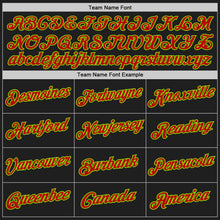 Загрузить изображение в средство просмотра галереи, Custom Stitched Black Red-Neon Green 3D Pattern Design Abstract Brush Stroke Sports Pullover Sweatshirt Hoodie