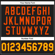 Load image into Gallery viewer, Custom Stitched Black Gold-Orange 3D Pattern Design Abstract Brush Stroke Sports Pullover Sweatshirt Hoodie