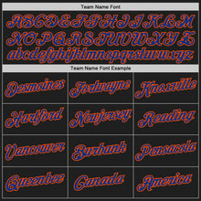 Load image into Gallery viewer, Custom Stitched Black Royal-Orange 3D Pattern Design Abstract Brush Stroke Sports Pullover Sweatshirt Hoodie