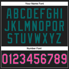 Загрузить изображение в средство просмотра галереи, Custom Stitched Black Pink-Teal 3D Pattern Design Abstract Brush Stroke Sports Pullover Sweatshirt Hoodie