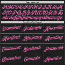 Загрузить изображение в средство просмотра галереи, Custom Stitched Black Pink-Kelly Green 3D Pattern Design Abstract Brush Stroke Sports Pullover Sweatshirt Hoodie