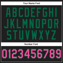 Загрузить изображение в средство просмотра галереи, Custom Stitched Black Pink-Kelly Green 3D Pattern Design Abstract Brush Stroke Sports Pullover Sweatshirt Hoodie