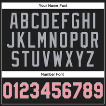 Load image into Gallery viewer, Custom Stitched Black Medium Pink-Gray 3D Pattern Design Abstract Brush Stroke Sports Pullover Sweatshirt Hoodie