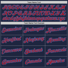 Laden Sie das Bild in den Galerie-Viewer, Custom Stitched Navy Red-Powder Blue 3D Pattern Design Abstract Brush Stroke Sports Pullover Sweatshirt Hoodie