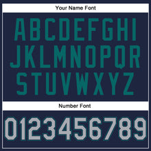 Charger l'image dans la galerie, Custom Stitched Navy Gray-Teal 3D Pattern Design Abstract Brush Stroke Sports Pullover Sweatshirt Hoodie