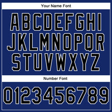 Charger l'image dans la galerie, Custom Stitched Royal Black-White 3D Pattern Design Abstract Brush Stroke Sports Pullover Sweatshirt Hoodie