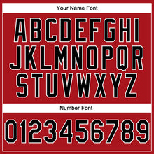 Charger l'image dans la galerie, Custom Stitched Red Black-White 3D Pattern Design Abstract Brush Stroke Sports Pullover Sweatshirt Hoodie