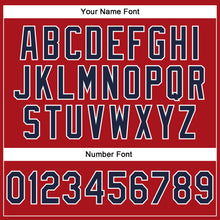 Загрузить изображение в средство просмотра галереи, Custom Stitched Red Navy-White 3D Pattern Design Abstract Brush Stroke Sports Pullover Sweatshirt Hoodie