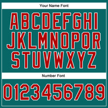 Laden Sie das Bild in den Galerie-Viewer, Custom Stitched Teal Red-White 3D Pattern Design Abstract Brush Stroke Sports Pullover Sweatshirt Hoodie