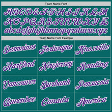 Загрузить изображение в средство просмотра галереи, Custom Stitched Teal Purple-White 3D Pattern Design Abstract Brush Stroke Sports Pullover Sweatshirt Hoodie