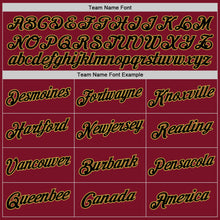 Laden Sie das Bild in den Galerie-Viewer, Custom Stitched Crimson Black-Old Gold 3D Pattern Design Abstract Brush Stroke Sports Pullover Sweatshirt Hoodie