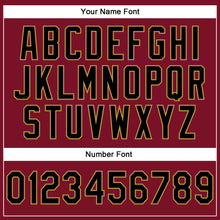 Laden Sie das Bild in den Galerie-Viewer, Custom Stitched Crimson Black-Old Gold 3D Pattern Design Abstract Brush Stroke Sports Pullover Sweatshirt Hoodie