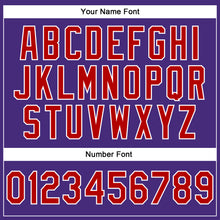 Загрузить изображение в средство просмотра галереи, Custom Stitched Purple Red-White 3D Pattern Design Abstract Brush Stroke Sports Pullover Sweatshirt Hoodie