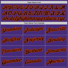 Загрузить изображение в средство просмотра галереи, Custom Stitched Purple Black-Orange 3D Pattern Design Abstract Brush Stroke Sports Pullover Sweatshirt Hoodie