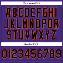 Загрузить изображение в средство просмотра галереи, Custom Stitched Purple Black-Orange 3D Pattern Design Abstract Brush Stroke Sports Pullover Sweatshirt Hoodie