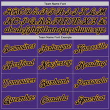 Загрузить изображение в средство просмотра галереи, Custom Stitched Purple Black-Gold 3D Pattern Design Abstract Brush Stroke Sports Pullover Sweatshirt Hoodie