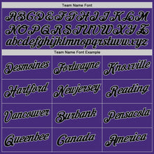 Загрузить изображение в средство просмотра галереи, Custom Stitched Purple Black-Gray 3D Pattern Design Abstract Brush Stroke Sports Pullover Sweatshirt Hoodie