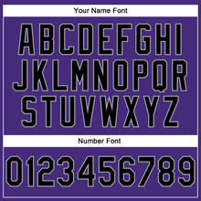 Загрузить изображение в средство просмотра галереи, Custom Stitched Purple Black-Gray 3D Pattern Design Abstract Brush Stroke Sports Pullover Sweatshirt Hoodie