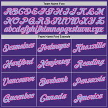 Load image into Gallery viewer, Custom Stitched Purple Light Blue-Pink 3D Pattern Design Abstract Brush Stroke Sports Pullover Sweatshirt Hoodie