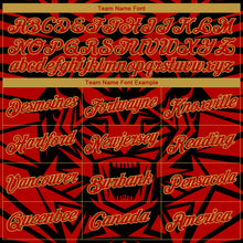 Загрузить изображение в средство просмотра галереи, Custom Stitched Black Red-Old Gold 3D Pattern Design Geometric Shape Sports Pullover Sweatshirt Hoodie