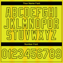 Laden Sie das Bild in den Galerie-Viewer, Custom Stitched Neon Yellow Black 3D Pattern Design Geometric Shape Sports Pullover Sweatshirt Hoodie