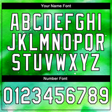 Загрузить изображение в средство просмотра галереи, Custom Stitched Green White-Black 3D Pattern Design Watercolor Sports Pullover Sweatshirt Hoodie