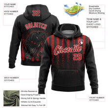 Загрузить изображение в средство просмотра галереи, Custom Stitched Black Red-White 3D Pattern Design Animal Leopard Grunge Art Sports Pullover Sweatshirt Hoodie